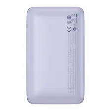 УМБ Baseus Bipow Pro Digital Display 20000mAh 22.5W 5A з технологією QC3.0+PD3.0 2USB+Type-C + Кабель USB to Type-C Фіолетовий