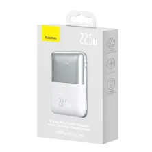 УМБ Baseus Bipow Pro Digital Display 20000mAh 22.5W 5A з технологією QC3.0+PD3.0 2USB+Type-C + Кабель USB to Type-C Білий