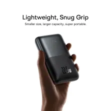 УМБ Baseus Bipow Pro Digital Display 20000mAh 22.5W 5A з технологією QC3.0+PD3.0 2USB+Type-C + Кабель USB to Type-C Чорний