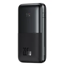 УМБ Baseus Bipow Pro Digital Display 20000mAh 22.5W 5A з технологією QC3.0+PD3.0 2USB+Type-C + Кабель USB to Type-C Чорний