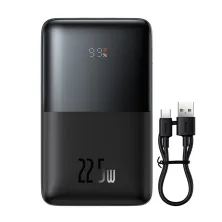 УМБ Baseus Bipow Pro Digital Display 20000mAh 22.5W 5A з технологією QC3.0+PD3.0 2USB+Type-C + Кабель USB to Type-C Чорний