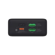 УМБ Baseus Adaman2 Digital Display 20000mAh 30W 5A с технологией QC3.0+PD3.0 VOOC 2USB+Type-C + Кабель USB to Type-C Черный