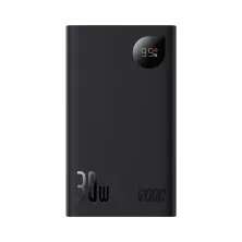 УМБ Baseus Adaman2 Digital Display 20000mAh 30W 5A с технологией QC3.0+PD3.0 VOOC 2USB+Type-C + Кабель USB to Type-C Черный