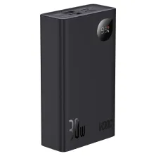УМБ Baseus Adaman2 Digital Display 20000mAh 30W 5A з технологією QC3.0+PD3.0 VOOC 2USB+Type-C + Кабель USB to Type-C Чорний