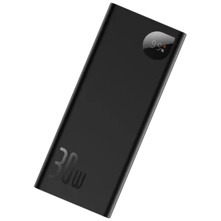 УМБ Baseus Adaman Metal Digital Display 20000mAh 30W 3A с технологией QC3.0+PD3.0 2USB+Type-C + Кабель Type-C to Type-C 60W Черный