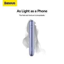УМБ Baseus Bipow Pro Digital Display 10000mAh 20W 3A з технологією QC3.0+PD3.0 2USB+Type-C + Кабель USB to Type-C Фіолетовий