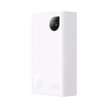 УМБ Baseus Adaman2 Digital Display 20000mAh 30W 5A з технологією QC3.0+PD3.0 VOOC 2USB+Type-C + Кабель USB to Type-C Білий