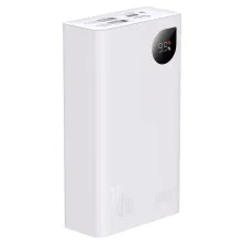 УМБ Baseus Adaman2 Digital Display 20000mAh 30W 5A з технологією QC3.0+PD3.0 VOOC 2USB+Type-C + Кабель USB to Type-C Білий
