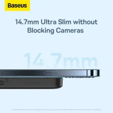 УМБ Baseus Magnetic Wireless 2in1 6000mAh 20W 2.4A QC3.0+PD3.0 с Беспроводной зарядкой Qi 15W Черный