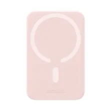 УМБ Baseus Magnetic Wireless 2in1 6000mAh 20W 2.4A QC3.0+PD3.0 с Беспроводной зарядкой Qi 15W Розовый