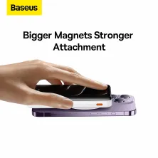 УМБ Baseus Magnetic Bracket 3in1 10000mAh 20W 3A QC3.0+PD3.0 с Беспроводной зарядкой Qi 15W Белый