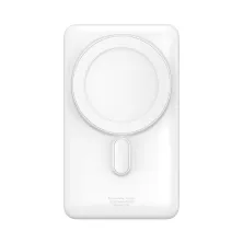 УМБ Baseus Magnetic Bracket 3in1 10000mAh 20W 3A QC3.0+PD3.0 с Беспроводной зарядкой Qi 15W Белый