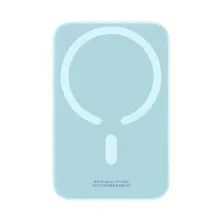 УМБ Baseus Magnetic Wireless 2in1 6000mAh 20W 2.4A QC3.0+PD3.0 з Бездротовою зарядкою Qi 15W Блакитний