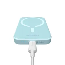 УМБ Baseus Magnetic Wireless 2in1 6000mAh 20W 2.4A QC3.0+PD3.0 з Бездротовою зарядкою Qi 15W Блакитний