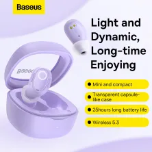 Бездротові Bluetooth навушники Baseus Bowie WM02 True Wireless TWS Earphones Фіолетовий