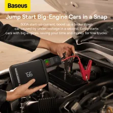 Пускозарядний пристрій Бустер Baseus Super Energy 2in1 12V 8000mAh 1000A з функцією Павербанка 5V/3A і Компресора Чорний