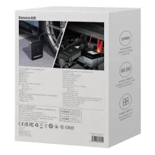 Пускозарядний пристрій Бустер Baseus Super Energy 2in1 12V 8000mAh 1000A з функцією Павербанка 5V/3A і Компресора Чорний