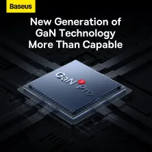 Мережевий зарядний пристрій Baseus GaN5 Pro Fast Charger QC4.0+PD3.0 65W USB+2Type-C 3A + кабель Baseus Type-C to Type-C 100W 20V/5A 1м Білий