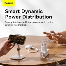 Мережевий зарядний пристрій Baseus Compact Charger 3USB 3.4A 17W Білий