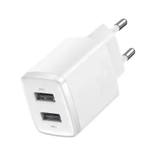 Сетевое зарядное устройство Baseus Compact Charger 2USB 2.1A 10.5W Белый