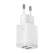 Сетевое зарядное устройство Baseus Compact Charger 2USB 2.1A 10.5W Белый