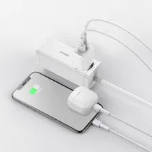 Сетевое зарядное устройство Baseus Compact Charger 2USB 2.1A 10.5W Белый