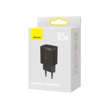 Сетевое зарядное устройство Baseus Compact Charger 2USB 2.1A 10.5W Черный