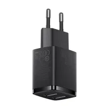 Сетевое зарядное устройство Baseus Compact Charger 2USB 2.1A 10.5W Черный