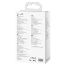 Мережевий зарядний пристрій Baseus GaN3 Pro Fast Charger QC4.0 + PD3.0 65W AC + 2USB + 2Type-C 3A + кабель Baseus Type-C to Type-C 100W 20V/5A 1м Чорний