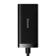 Мережевий зарядний пристрій Baseus GaN3 Pro Desktop Fast Charger QC4.0+PD3.0 100W 2USB+2Type-C 5A + кабель Baseus Type-C to Type-C 100W 20V/5A 1м Чорний