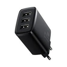 Мережевий зарядний пристрій Baseus Compact Charger 3USB 3.4A 17W Чорний