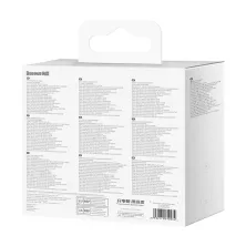 Сетевое зарядное устройство Baseus GaN5 Pro Fast Charger QC4.0+PD3.1 140W USB+2Type-C 5A + кабель Baseus Type-C to Type-C 240W 48V/5A 1м Белый