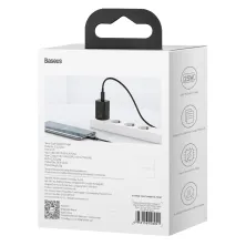 Мережевий зарядний пристрій Baseus Super Si Quick Charger 1C QC3.0+PD3.0 25W Type-C 3A Чорний