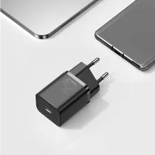 Мережевий зарядний пристрій Baseus Super Si Quick Charger 1C QC3.0+PD3.0 25W Type-C 3A Чорний