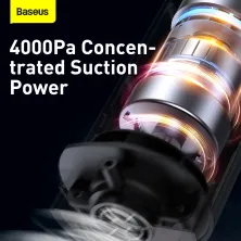 Акумуляторний пилосос Baseus A1 Car Vacuum Cleaner 30 Вт 4000 Па Чорний