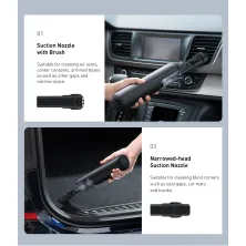 Акумуляторний пилосос Baseus A1 Car Vacuum Cleaner 30 Вт 4000 Па Чорний