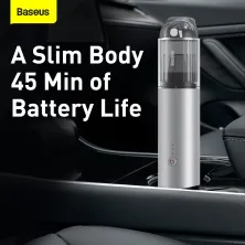 Акумуляторний пилосос Baseus A3 Car Vacuum Cleaner 135 Вт 15000 Па Сріблястий
