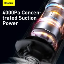 Акумуляторний пилосос Baseus A1 Car Vacuum Cleaner 30 Вт 4000 Па Білий