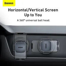 Автодержатель для телефона Baseus Easy Control Clamp Air Outlet Version в круглый воздуховод Черный