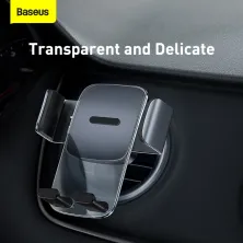 Автодержатель для телефона Baseus Easy Control Clamp Air Outlet Version в круглый воздуховод Черный