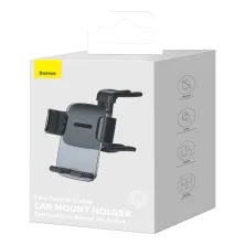 Автодержатель для телефона Baseus Easy Control Clamp Air Outlet Version в круглый воздуховод Черный