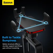 Автотримач для телефона Baseus Metal Age2 Gravity в круглий повітропровід Чорний