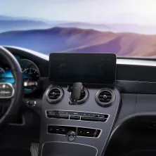 Автотримач для телефона Baseus Metal Age2 Gravity в круглий повітропровід Чорний