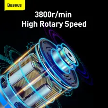 Аккумуляторная полировальная машинка для автомобиля Baseus New Power Cordless Electric Polisher 30 Вт 45 минут 3 насадки Черный