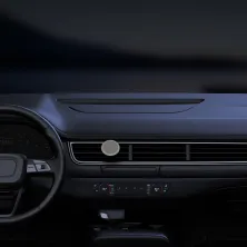 Автотримач для телефону магнітний Baseus C01 Magnetic Air Outlet в повітропровід з тримачем для кабелю Білий