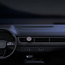 Автотримач для телефона магнітний Baseus C01 Magnetic Air Outlet в повітропровід з тримачем для дроту Фіолетовий