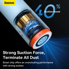 Акумуляторний пилосос Baseus A2 Pro Car Vacuum Cleaner 80 Вт 6000 Па Блакитний