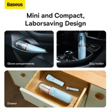 Акумуляторний пилосос Baseus A2 Pro Car Vacuum Cleaner 80 Вт 6000 Па Блакитний