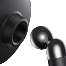 Автодержатель для телефона магнитный Baseus C01 Magnetic Stick-on Version на торпедо с держателем для провода Черный