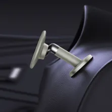 Автотримач для телефону магнітний Baseus C01 Magnetic Stick-on Version на торпедо з тримачем для кабелю Білий